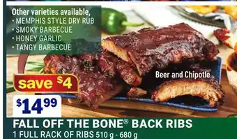 M & M Food Market Fall off the bone back ribs offer