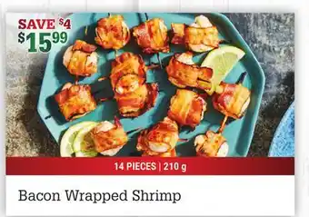 M & M Food Market Bacon wrapped shrimp offer
