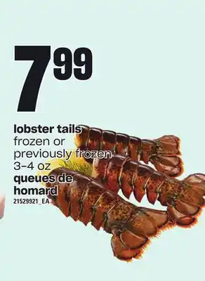 Independent City Market Lobster tails, 3-4 oz offer