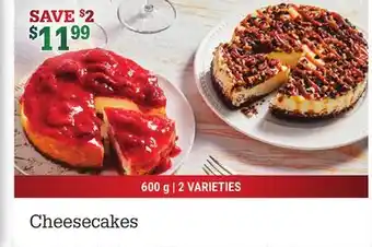M & M Food Market Cheesecakes offer