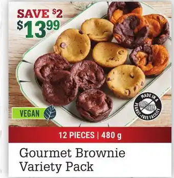 M & M Food Market Gourmet brownie variety pack offer