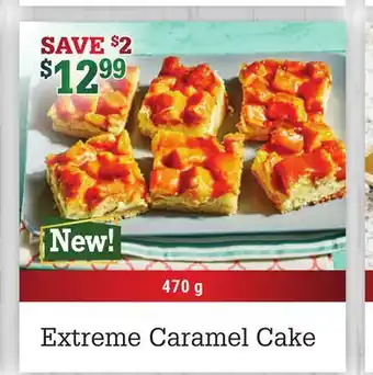 M & M Food Market Extreme caramel cake offer