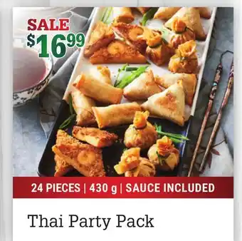 M & M Food Market Thai party pack offer