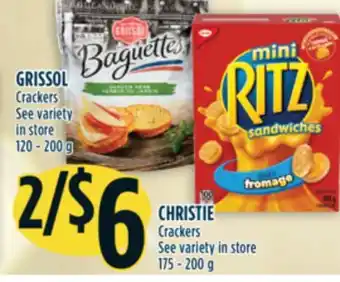 Marché Adonis Grissol crackers offer