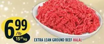 Marché Adonis Extra lean ground beef halal offer