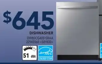 RONA Samsung dishwasher offer