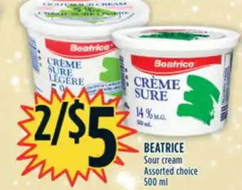 Marché Adonis Beatrice sour cream offer