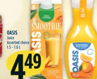 Marché Adonis Oasis juice offer