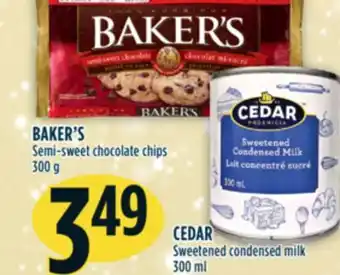 Marché Adonis Baker's semi-sweet chocolate chips offer