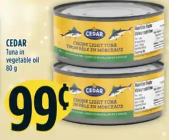 Marché Adonis Cedar tuna in vegetable oil offer