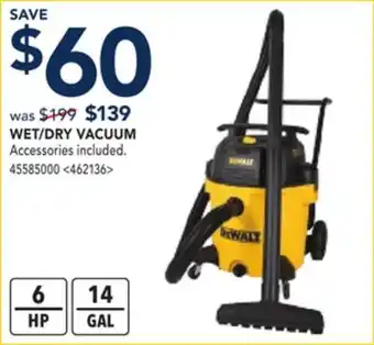 RONA Wet/dry vacuum offer