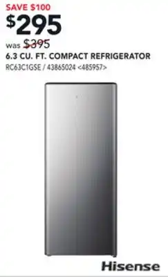 RONA Hisense 6.3 cu. ft. compact refrigerator offer
