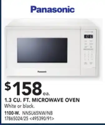 RONA Panasonic 1.3 cu. ft. microwave oven 1100-w offer