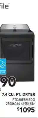 RONA 7.4 cu. ft. dryer offer