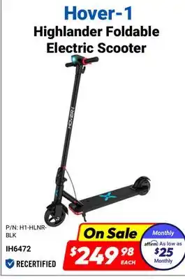 Factory Direct Hover-1 highlander foldable electric scooter offer