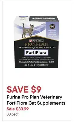 Petvalu Purina pro plan veterinary fortiflora cat supplements offer