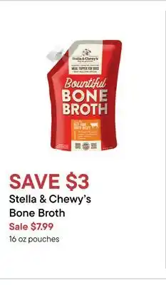 Petvalu Stella & chewy's bone broth offer
