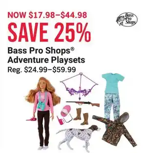Bass Pro Bass pro shops adventure playsets offer