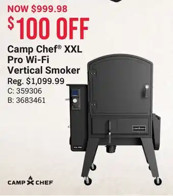 Bass Pro Camp chef xxl pro wi-fi vertical smoker offer