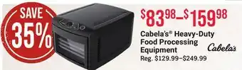 Bass Pro Cabela's heavy-duty food processing equipment offer