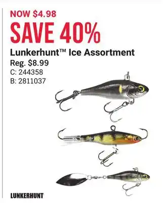 Bass Pro Lunkerhunt ice assortment offer