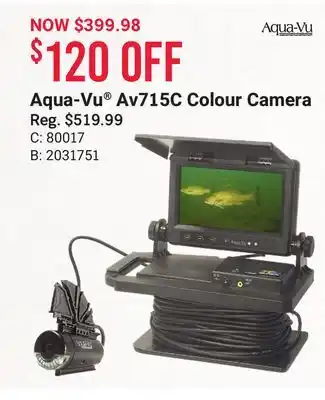 Bass Pro Aqua-vu av715c colour camera offer