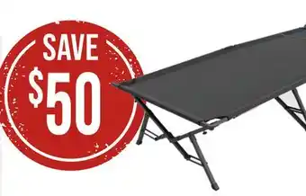 Bass Pro Cabela's big outdoorsman cot with lever arm offer