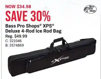Bass Pro Bass pro shops xps deluxe 4-rod ice rod bag offer