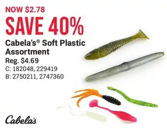 Bass Pro Cabela's soft plastic assortment offer