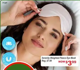 Oxford Mills Serenity weighted fleece eye mask offer