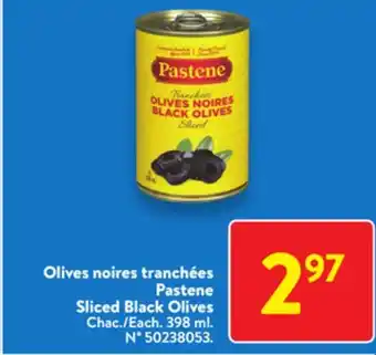 Walmart Pastene sliced black olives offer