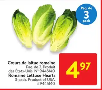 Walmart Romaine lettuce hearts offer