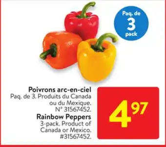 Walmart Rainbow peppers offer