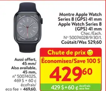 Walmart Apple watch series 8 (gps) 41 mm offer