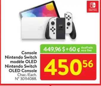 Walmart Nintendo switch oled console offer