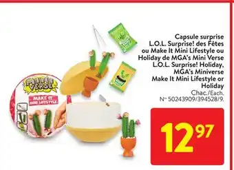 Walmart L.o.l. surprise! mga's miniverse make it mini lifestyle offer