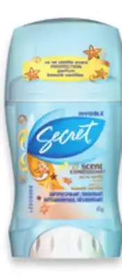 Walmart Secret antiperspirant offer