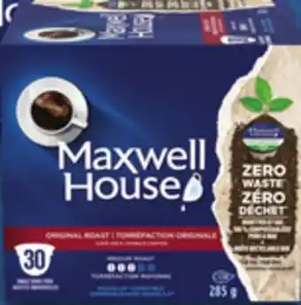 Walmart Maxwell house single-serve coffee pods offer