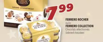 Familiprix Ferrero rocher or ferrero collection selected chocolates offer