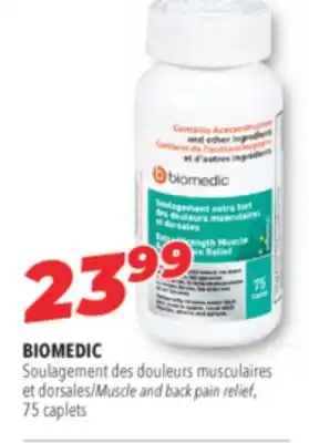 Familiprix Biomedic muscle and back pain relief offer