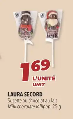 Familiprix Laura secord milk chocolate lollipop, 25 g offer