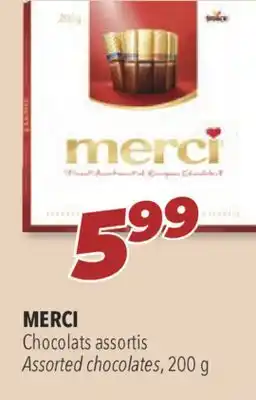 Familiprix Merci assorted chocolates, 200 g offer