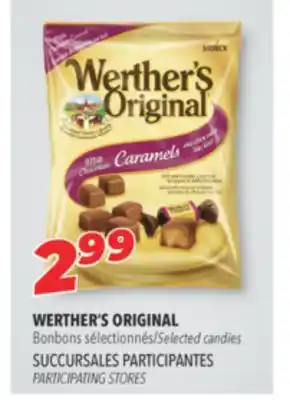Familiprix Werther's original selected candies offer