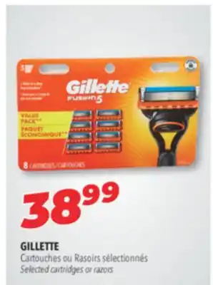 Familiprix Gillette selected cartridges or razors offer