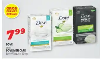 Familiprix Dove or dove men care soap offer