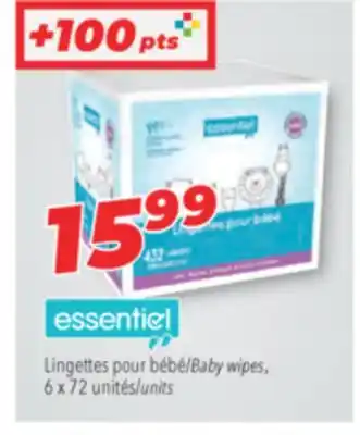 Familiprix Essentiel baby wipes offer