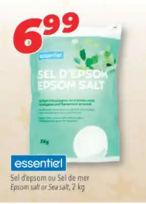 Familiprix Essentiel epsom salt or sea salt offer
