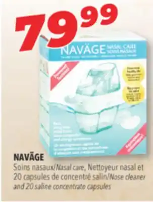 Familiprix Naväge nasal care, nettoyeur nasal et 20 capsules nose cleaner and 20 saline concentrate capsules offer