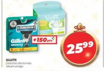 Familiprix Gillette selected cartridges offer
