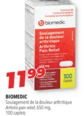 Familiprix Biomedic arthritis pain relief offer